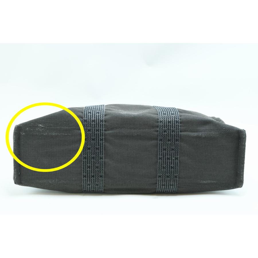 エールライン HERMES トートバッグMM グレー 廃番 中古品 程度AB 中古