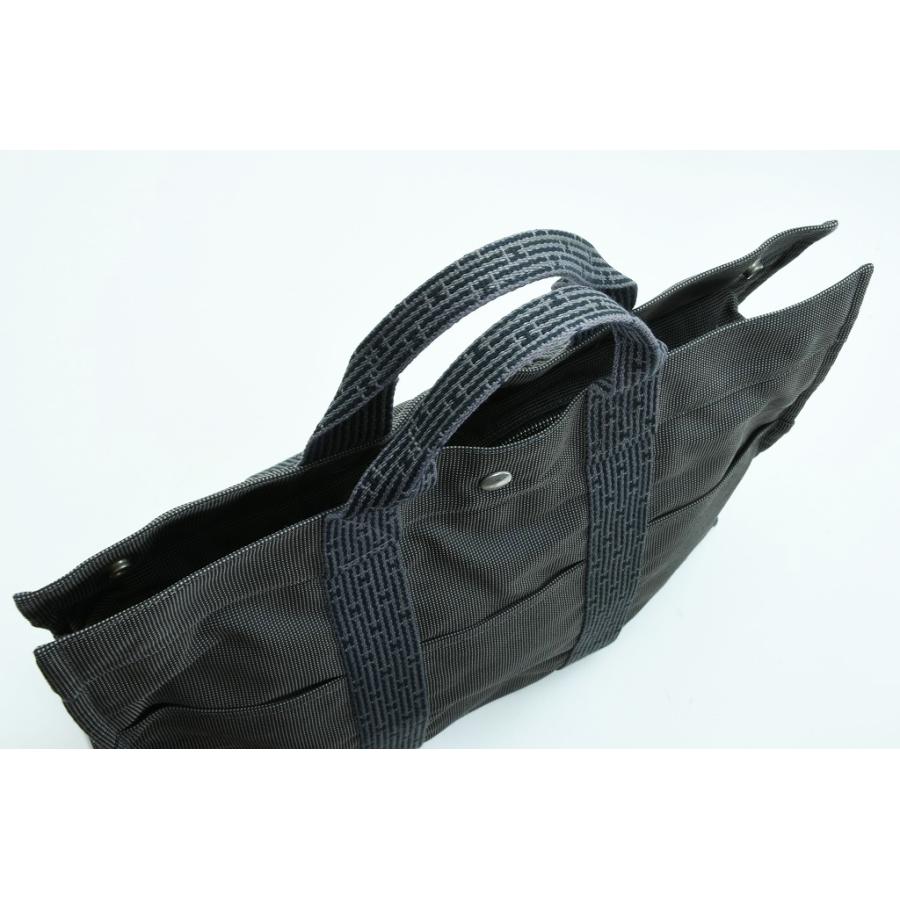 エールライン HERMES トートバッグMM グレー 廃番 中古品 程度AB 中古