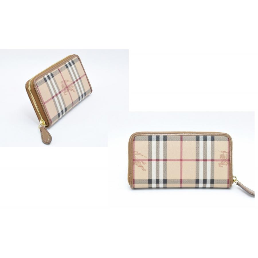 BURBERRY（バーバリー） 長財布 ラウンドファスナー チェック PVC