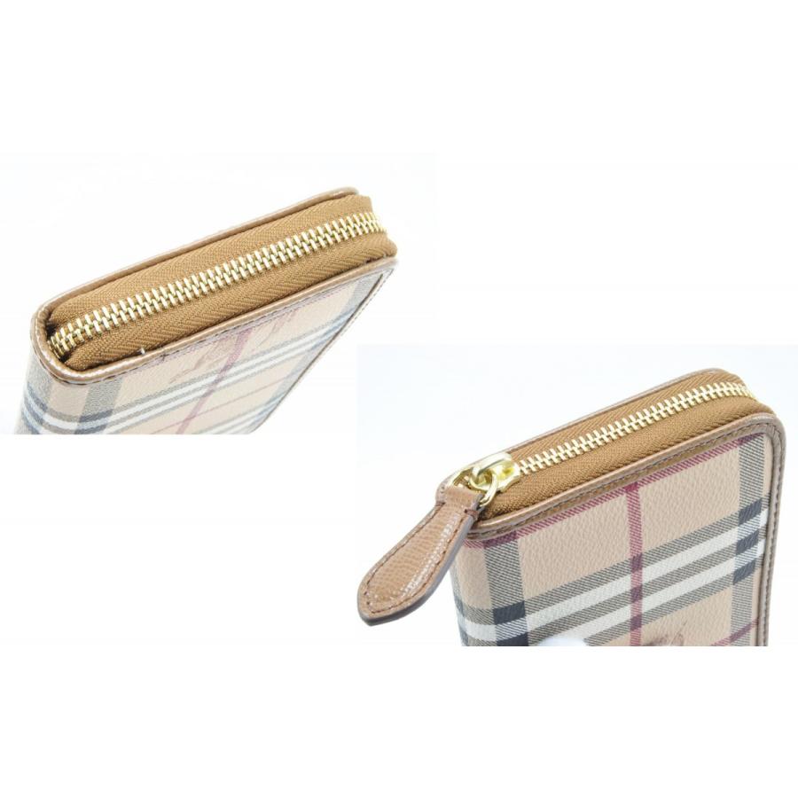 BURBERRY（バーバリー） 長財布 ラウンドファスナー チェック PVC