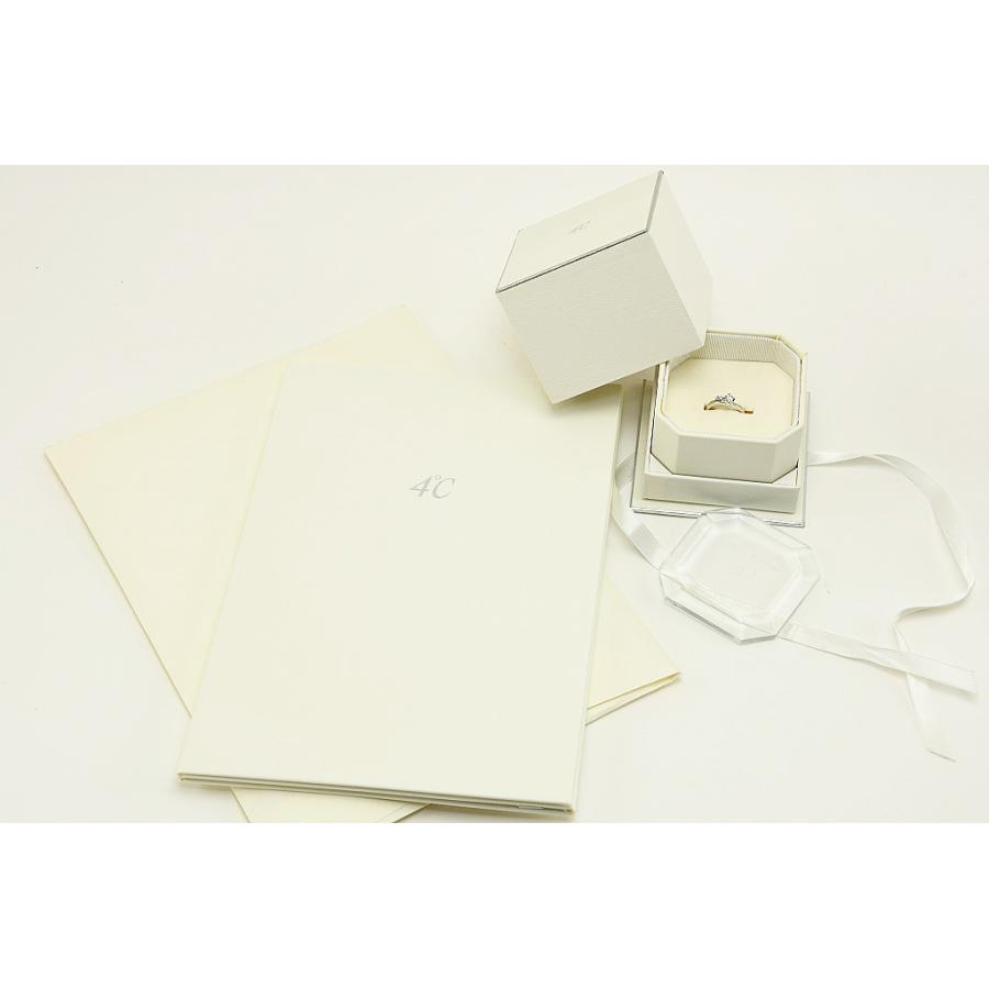 4℃ Pt950リング ダイヤ D0.212 VS1-F-EX 4.5g 9号 オーダー品 鑑定書 ケース劣化 中古品 仕上げ 程度A 送料無料 動画の画像