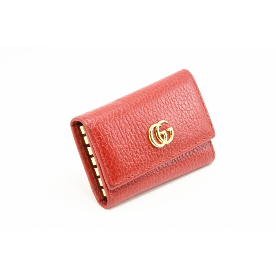 GG Marmont グッチ GUCCI GGマーモント レザー キーケース 6連