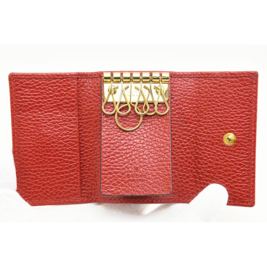 GG Marmont グッチ GUCCI GGマーモント レザー キーケース 6連