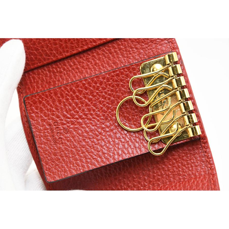 GG Marmont グッチ GUCCI GGマーモント レザー キーケース 6連