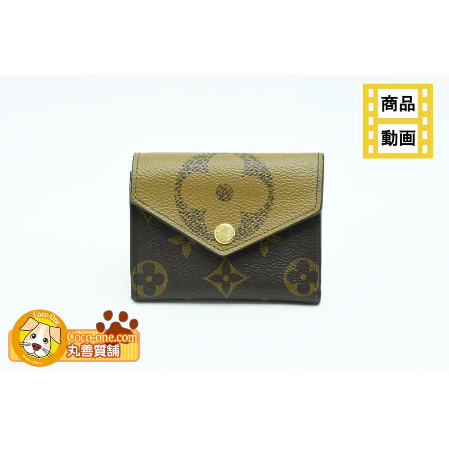 ルイヴィトン LOUIS VITTON ポルトフォイユ・ゾエ モノグラム・リバース M80725 未使用 長期保管品 程度A 中古 送料無料 動画 Youtube | ゾエ