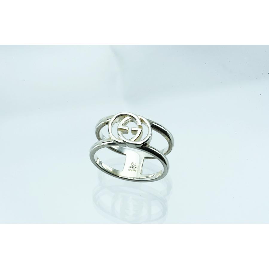 GUCCI（グッチ） インターロッキングG ワイドオープンバンド シルバー