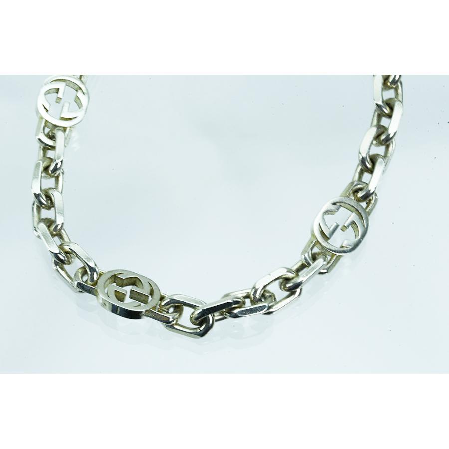 GUCCI（グッチ） インターロッキング チェーン シルバーブレス 620798