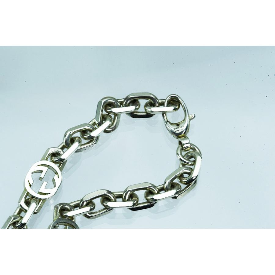 GUCCI（グッチ） インターロッキング チェーン シルバーブレス 620798