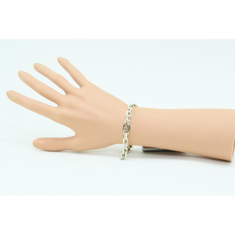 GUCCI（グッチ） インターロッキング チェーン シルバーブレス 620798