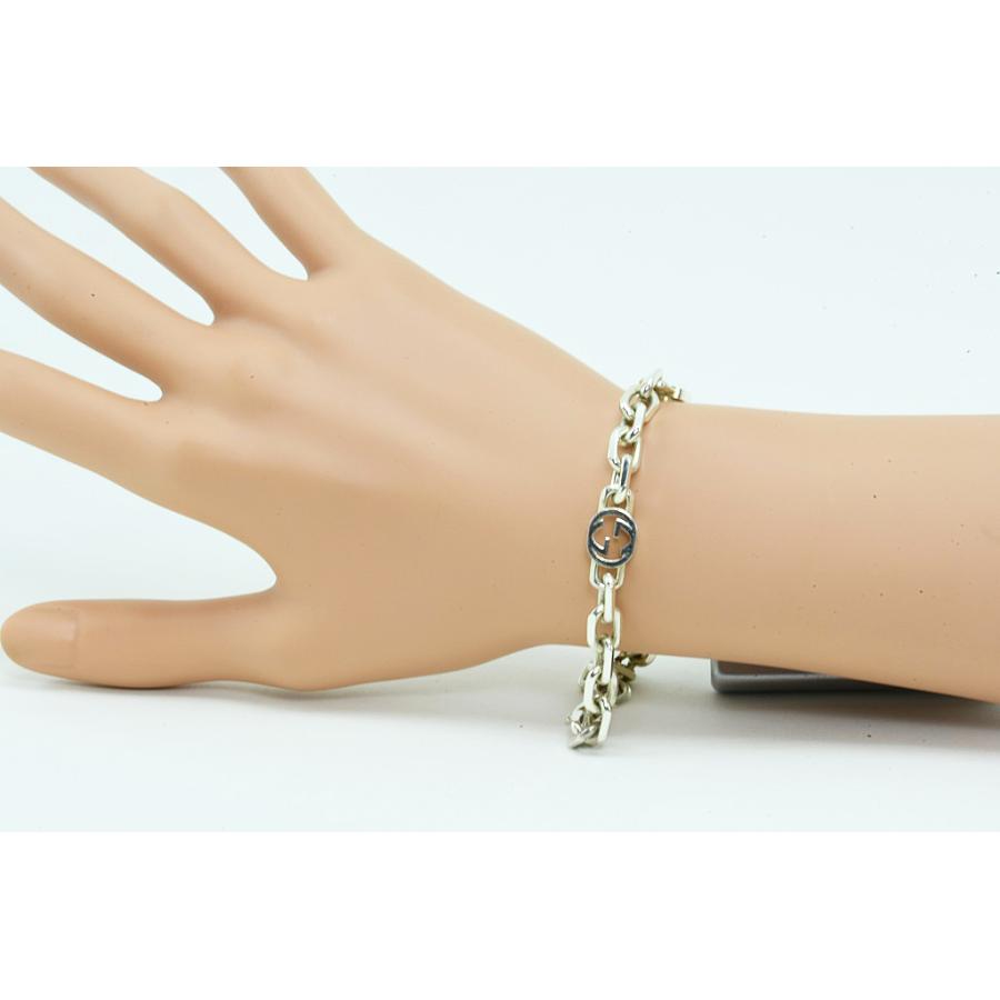 GUCCI（グッチ） インターロッキング チェーン シルバーブレス 620798