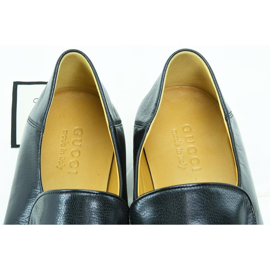 GUCCI（グッチ） ホーズビット ローファー レザーシューズ 黒 570894