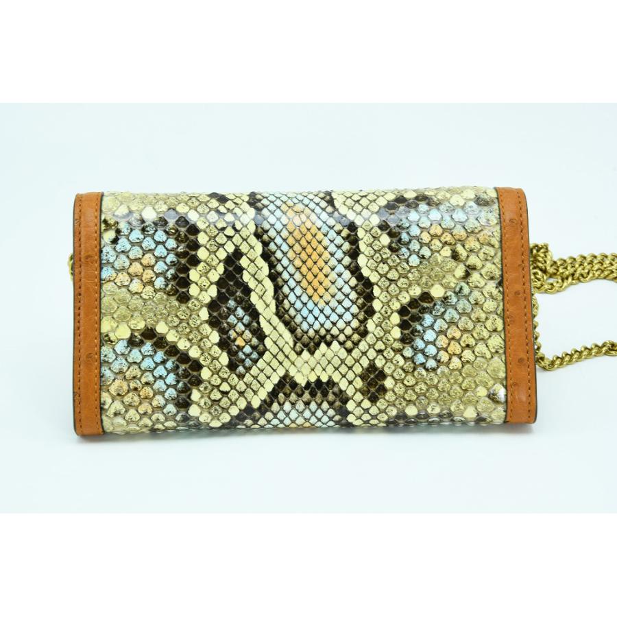GUCCI（グッチ） バンブー ダイアナ チェーンウォレット パイソン