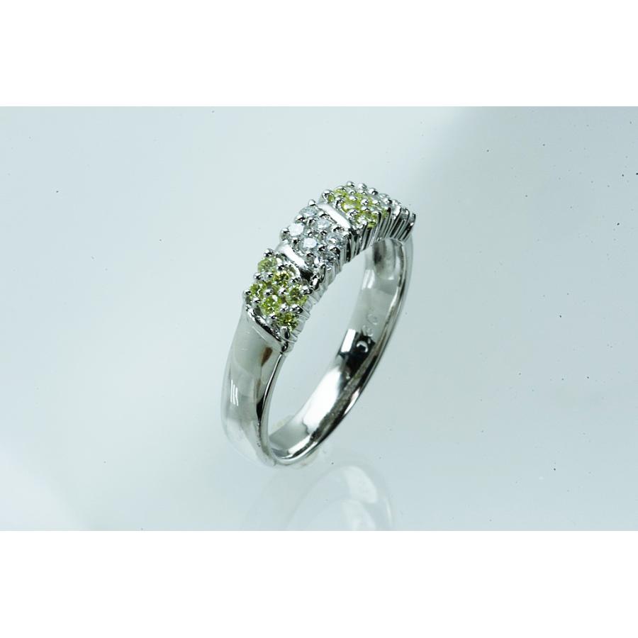 Pt900リング　ダイヤデザインリング D0.30(トリートメント含) 5.1g #10 仕上げ 中古品 程度Aの画像