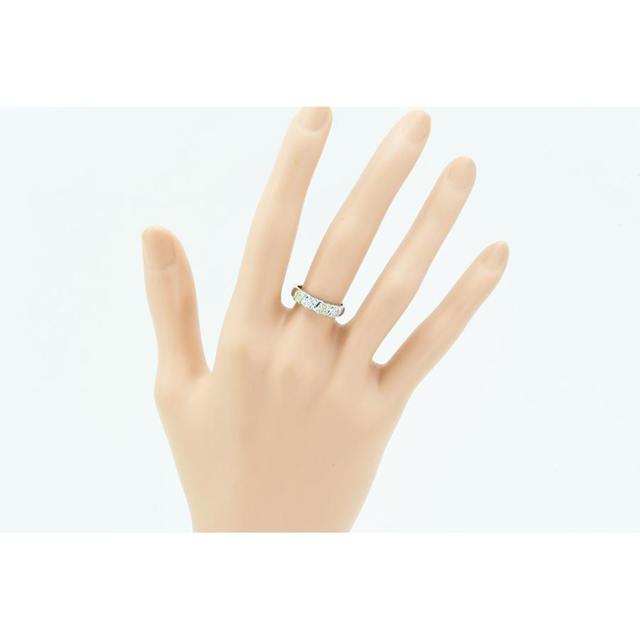 Pt900リング　ダイヤデザインリング D0.30(トリートメント含) 5.1g #10 仕上げ 中古品 程度Aの画像