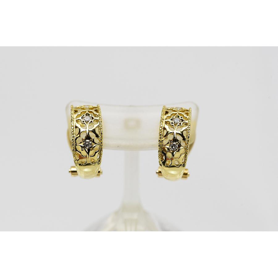 チセー CISEY 清田智誠 K18イヤリング ダイヤ D0.06×2 4.6g