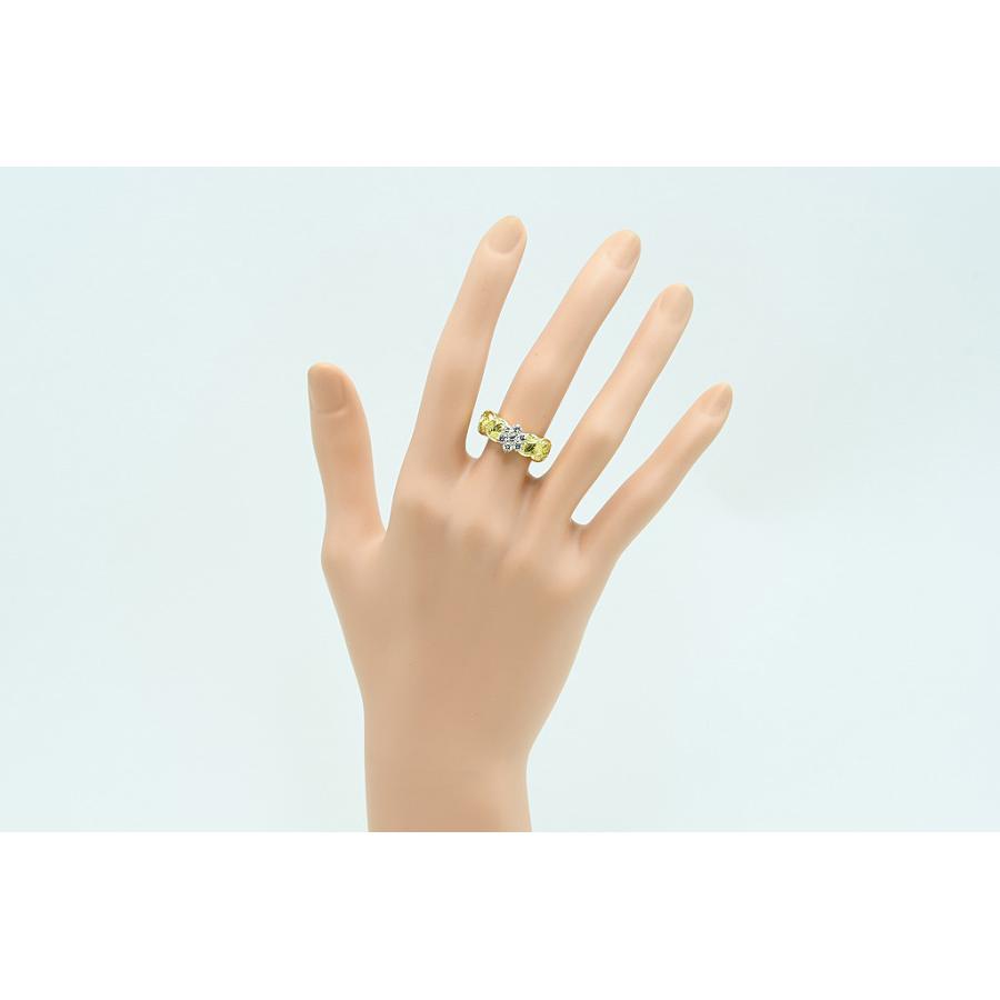 K18リング ダイヤ付 デザインリング D0.52 7.5g #16 鑑別 中古品 程度A 中古 送料無料 動画 Youtubeの画像