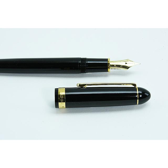 3776 センチュリー プラチナ PLATINUM 万年筆 旧モデル ブラックイン