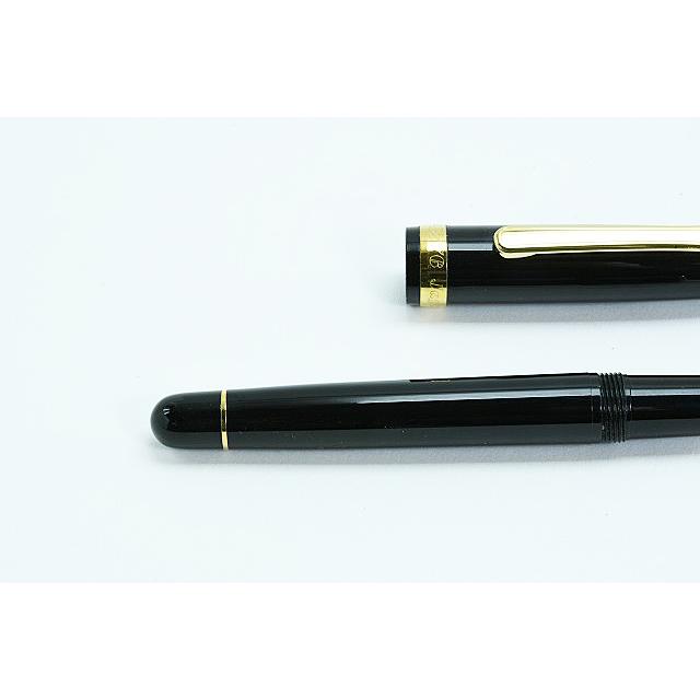 3776 センチュリー プラチナ PLATINUM 万年筆 旧モデル ブラックイン