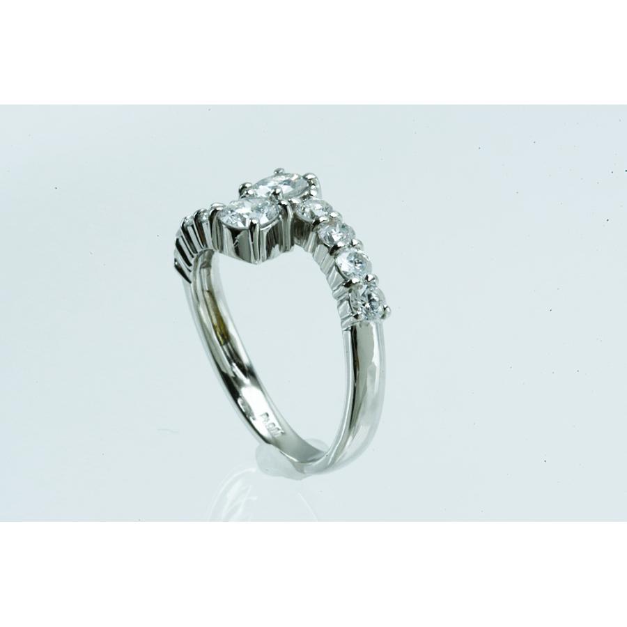Pt900リング ダイヤデザインリング D1.08 5.5g #11.5 鑑別 仕上げ 中古品 程度A 中古 送料無料 動画 Youtubeの画像