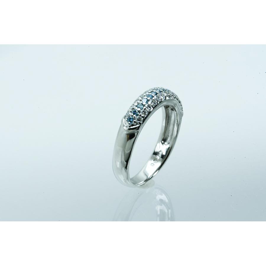 Pt900リング エタニティデザイン ダイヤ3文字 トリートメントダイヤ D0.50 5.4g #11.5 鑑別 中古品 仕上げ 程度Aの画像
