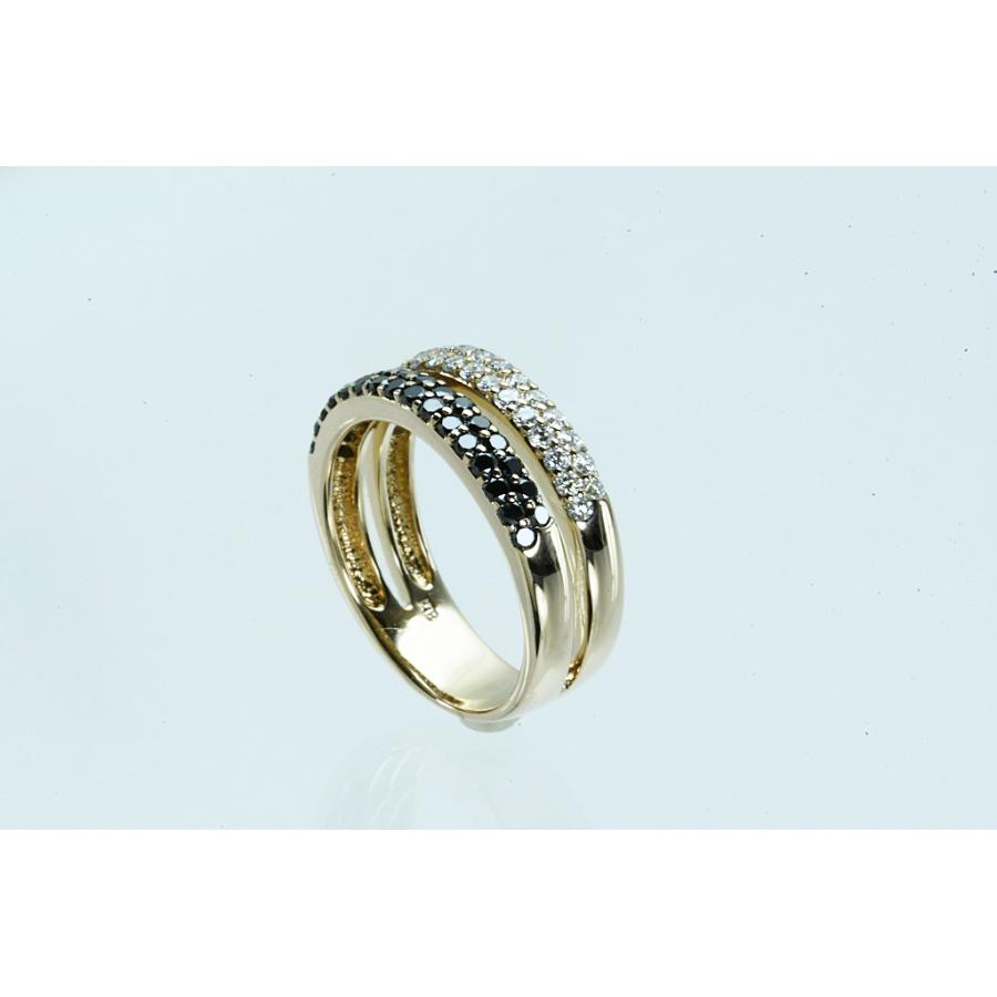 K18PGリング ダイヤ付デザインリング D0.80 4.8g #11 鑑別 中古品 程度Aの画像