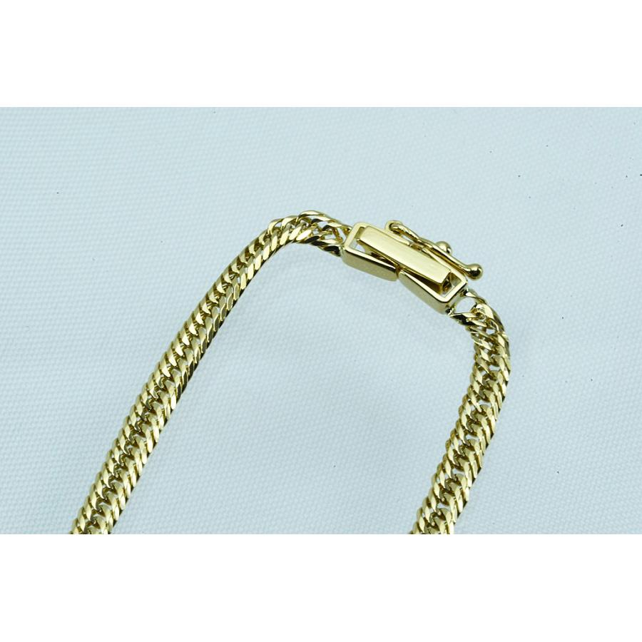 K18ブレス 喜平12面 6.1g 23cm 中折れ金具ロック付 仕上げ済み 中古品 程度Aの画像