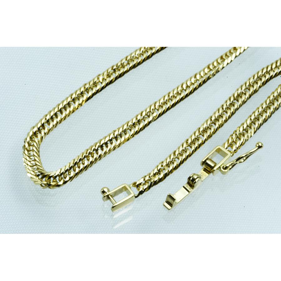 K18ブレス 喜平12面 6.1g 23cm 中折れ金具ロック付 仕上げ済み 中古品 程度Aの画像