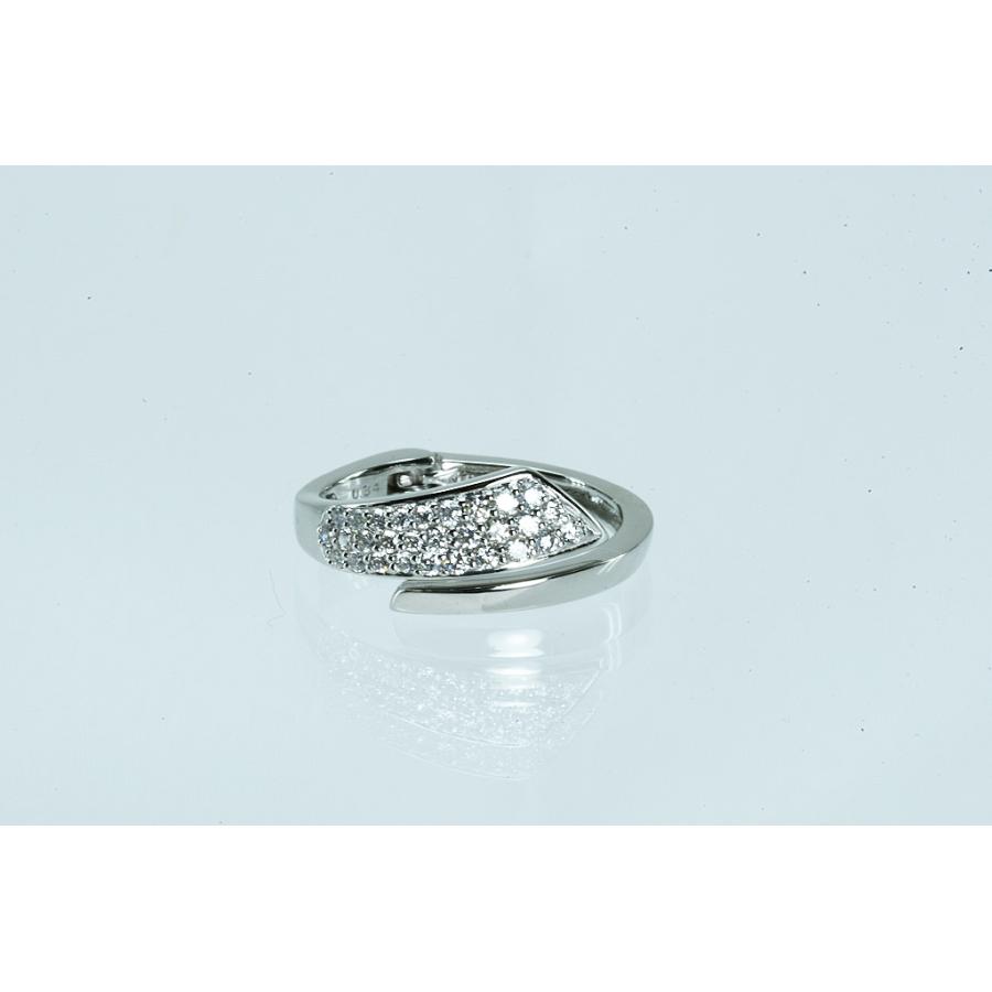 Pt900リング ダイヤ付デザインリング D0.34 6.0g #12 仕上げ 中古品 程度Aの画像