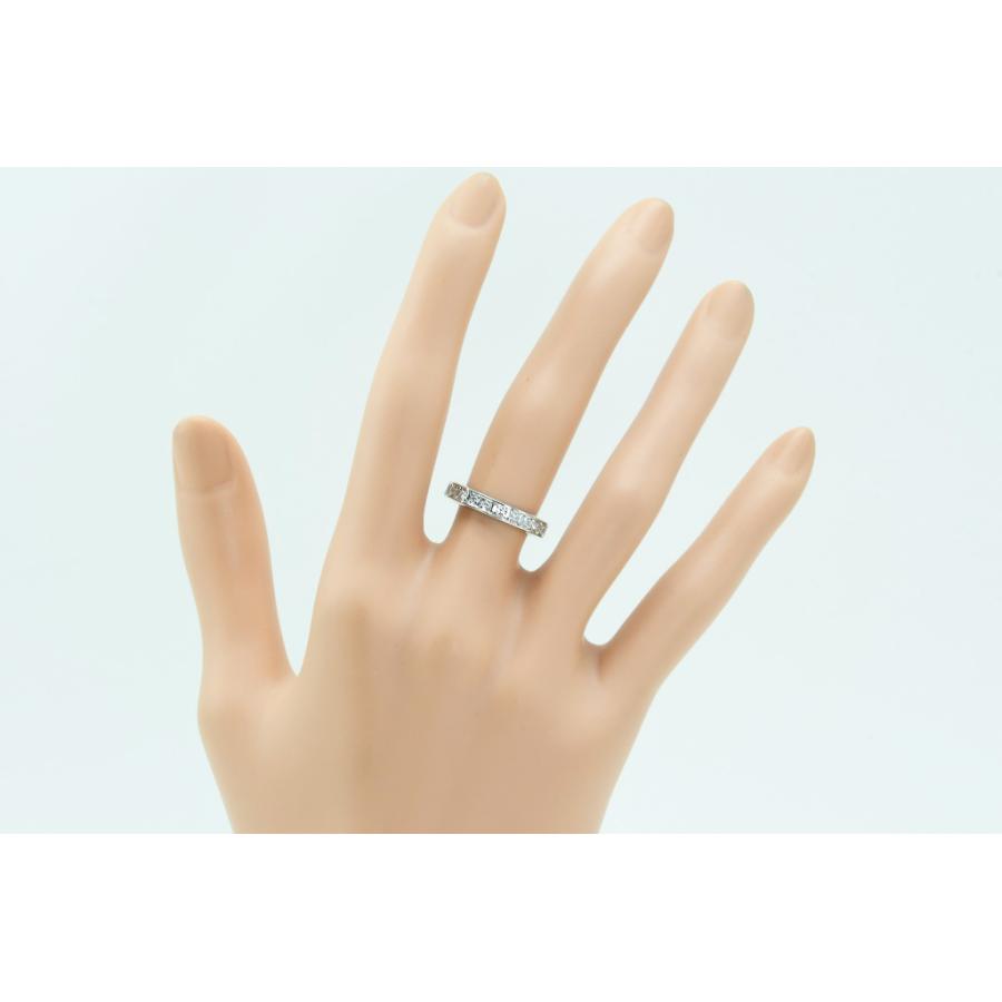 Pt900リング ダイヤエタニティリング D0.55 5.3g #12.5 中古品 仕上げ 