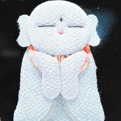 置物 コンパクト ちりめん 小さい 手作り / ほのぼの 地蔵 季節飾り
