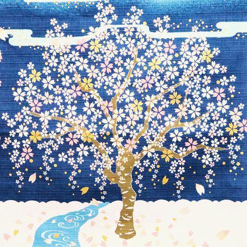 風呂敷 インテリア エコ タペストリー / シャンタンさとうひろみ 桜
