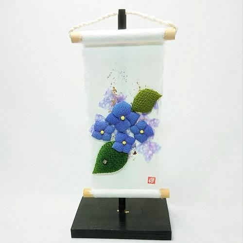 ミニタペストリー タペストリー 和紙 コンパクト ちりめん 小さい 梅雨