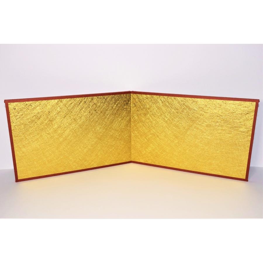 屏風 コンパクト 小さい 手作り 雛人形/金屏風 横 大/置物 パーツ