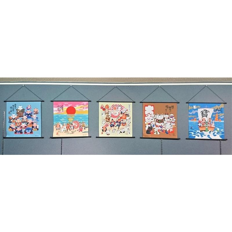 風呂敷 インテリア エコ タペストリー 和雑貨 / ポリエステル 岡本肇