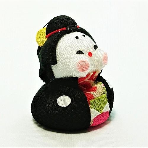 正月 置物 コンパクト ちりめん 小さい 可愛い / お手玉 お福さん 季節