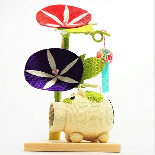 置物 コンパクト ちりめん 小さい 手作り / 夏風情 夏 8月 人形 飾り