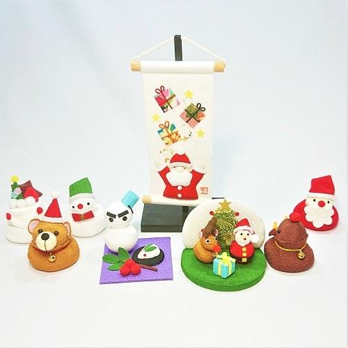 中川政七商店 サンタクロースとトナカイの掛軸