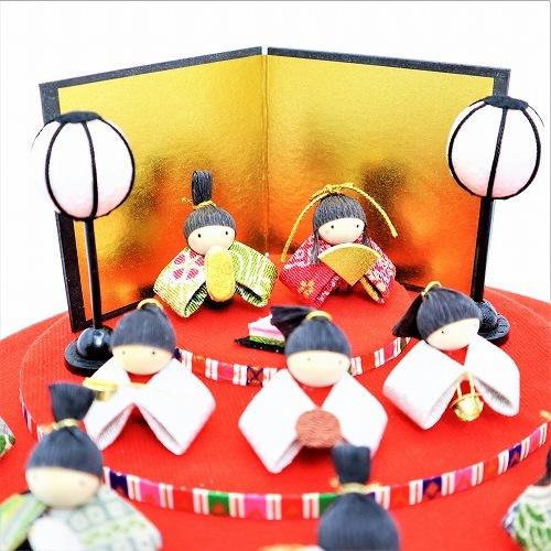 雛人形 コンパクト おしゃれ 雛飾り 今どき 飾り / 雛遊び三段飾り