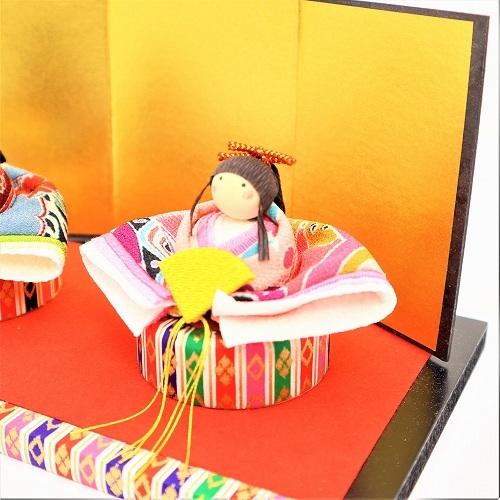 雛人形 コンパクト ちりめん 小さい 手作り / みやび親王飾り / お雛様 ひな祭り ひな人形 人形 飾りミニ 可愛い人気｜maruzen-kyoto｜11