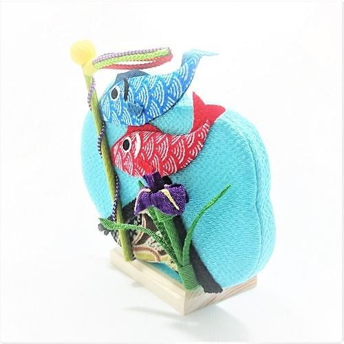 鯉のぼり 室内 手作り 五月 ちりめん / たてかざり コンパクト 初節句