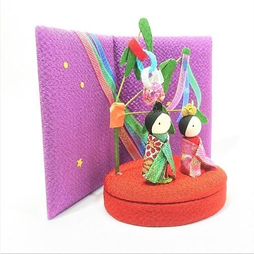 ファッション 七夕 笹飾り 置物 コンパクト かわいい 可愛い おしゃれ 季節模様 屏風 玄関 受付 七月 7月 ちりめん 小さい 手作り 人形 飾り ミニ 人気 Supplystudies Com