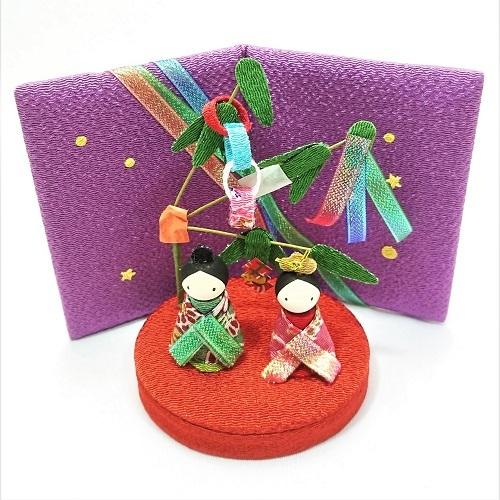 ファッション 七夕 笹飾り 置物 コンパクト かわいい 可愛い おしゃれ 季節模様 屏風 玄関 受付 七月 7月 ちりめん 小さい 手作り 人形 飾り ミニ 人気 Supplystudies Com