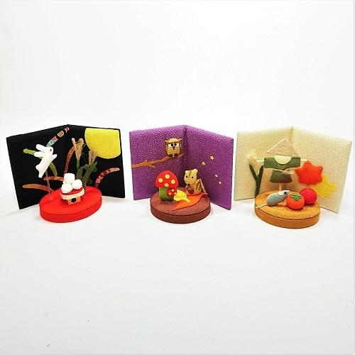 フェリシモキット　風流にめぐる季節コンパクトに飾るミニ屏風9点 フェリシモキット 風流にめぐる季節コンパクトに飾るミニ屏風9点