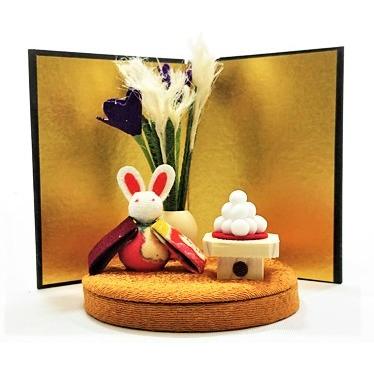 置物 ラッピング無料 コンパクト ちりめん 小さい 手作り 季節こよみ 可愛い 人形 飾りミニ 屏風 人気 お月見