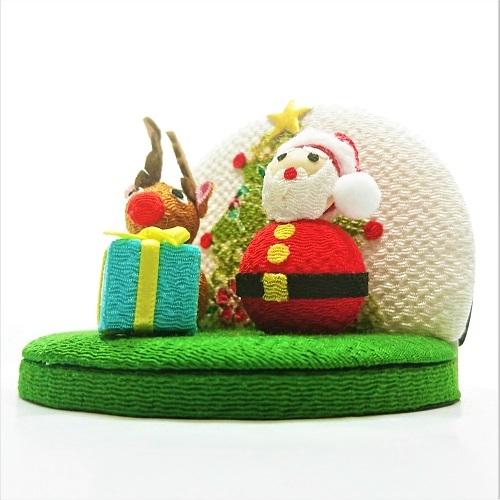 置物 コンパクト ちりめん 小さい 可愛い クリスマス / 十二月飾り