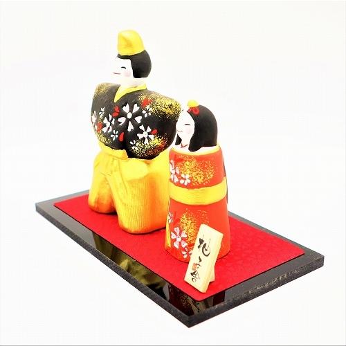 和雅立雛 中 HK836 / コンパクト 雛飾り ひな人形 立雛 陶器 和風 置物