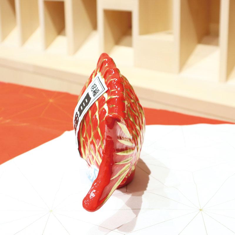 鯛 縁起物 ディスプレイ/張り子 お魚型 目出鯛 7号/お正月 置物 飾り