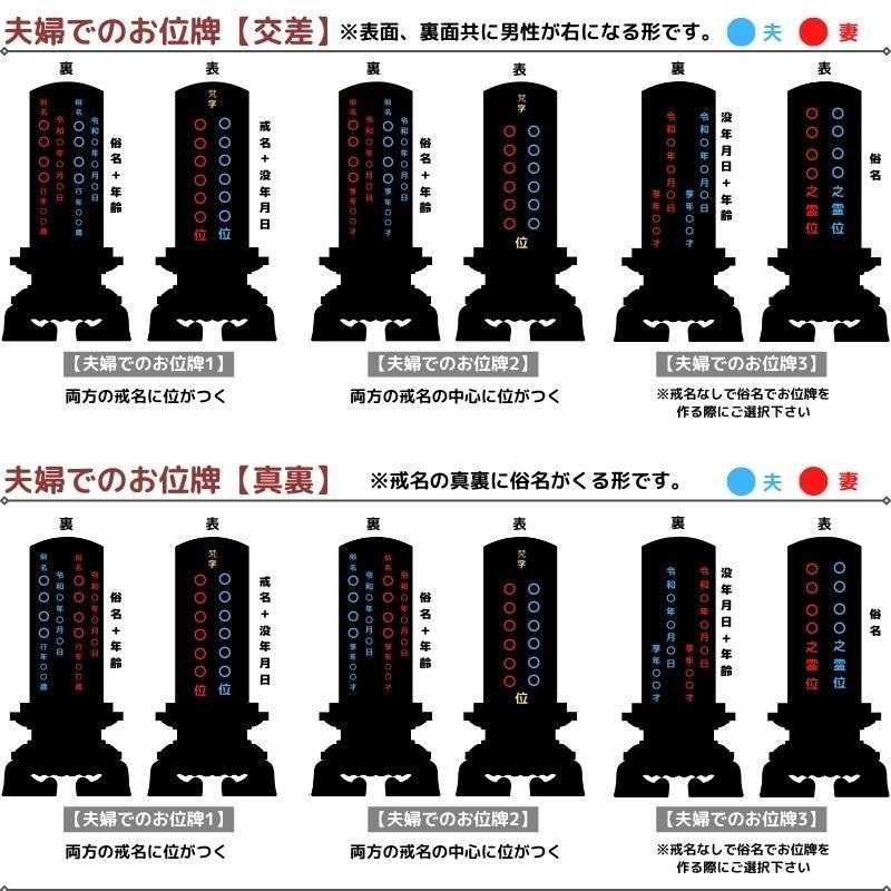 モダン位牌 雪月花 雪丸舞桜 ４寸黒檀 静岡 駿河蒔絵 風呂敷付き 位牌 名前入れ 仏具 お位牌_14