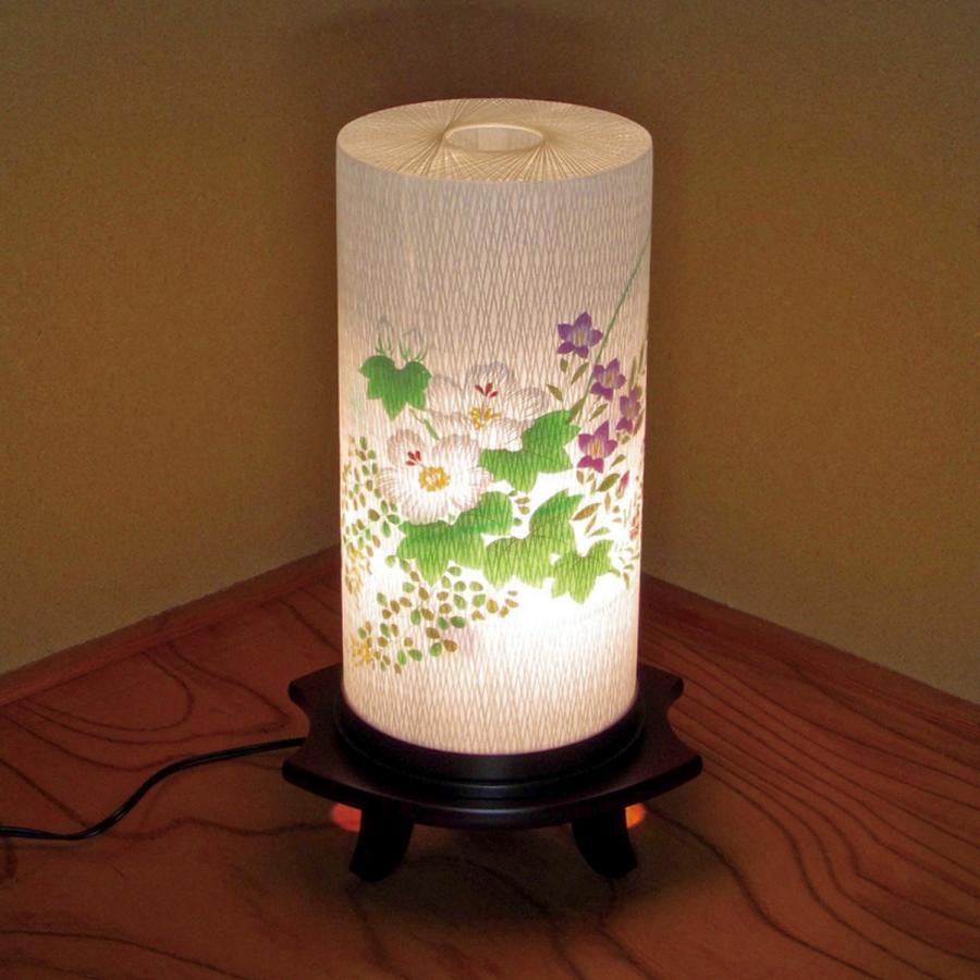 新盆セット 行灯 つむぎ(芙蓉)回転付き 高さ38cm 中間スイッチ 初盆 