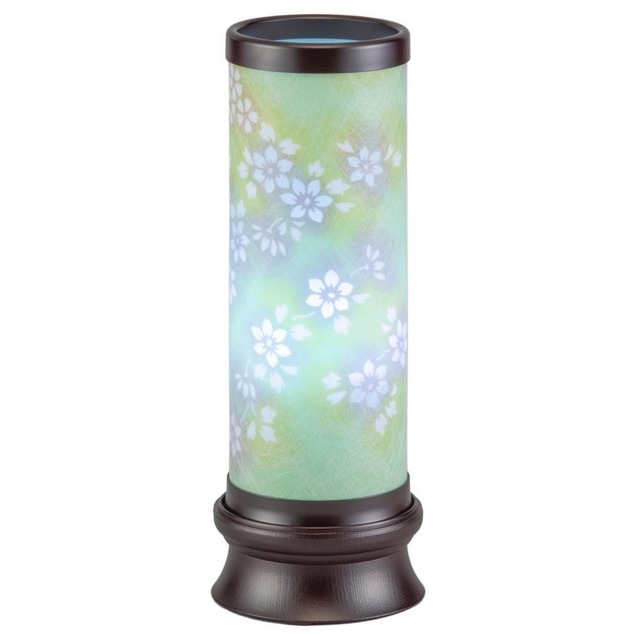 新盆セット お盆提灯 美春1号(桜)レインボーLED 高さ33cm 新盆 初盆